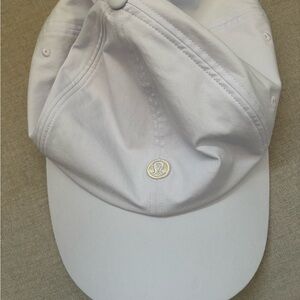 Lululemon Athletica White and Blue Baseball Cap
